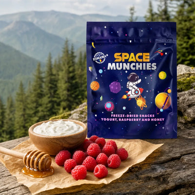 Space Munchies Yogur Liofilizado con Frambuesa y Miel